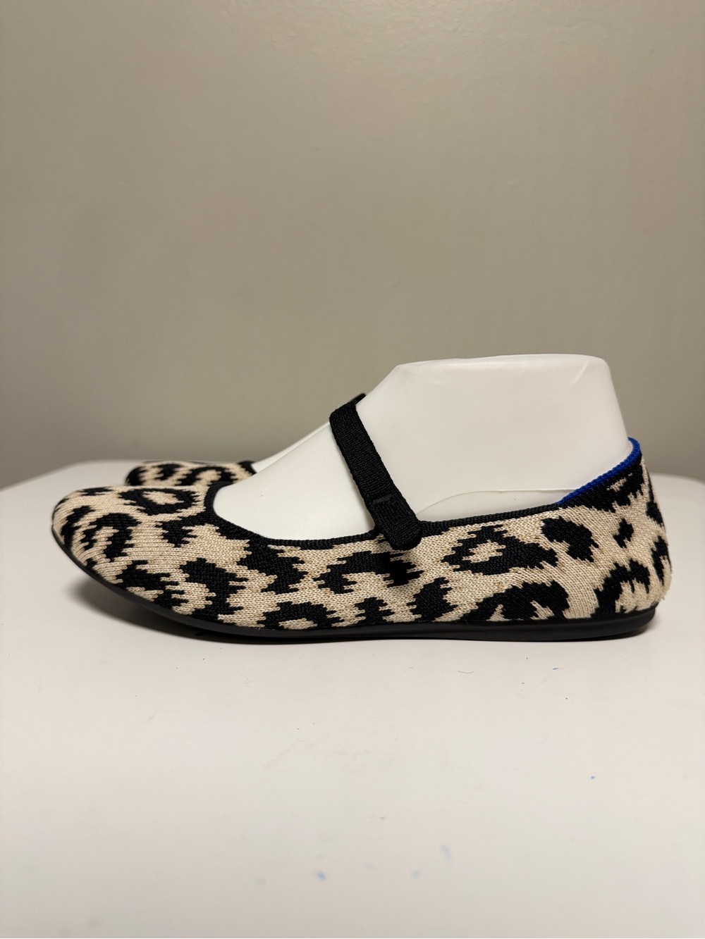 Rothys The Max Square Mary Jane Ballet Flats Animal Print Women’s US 8